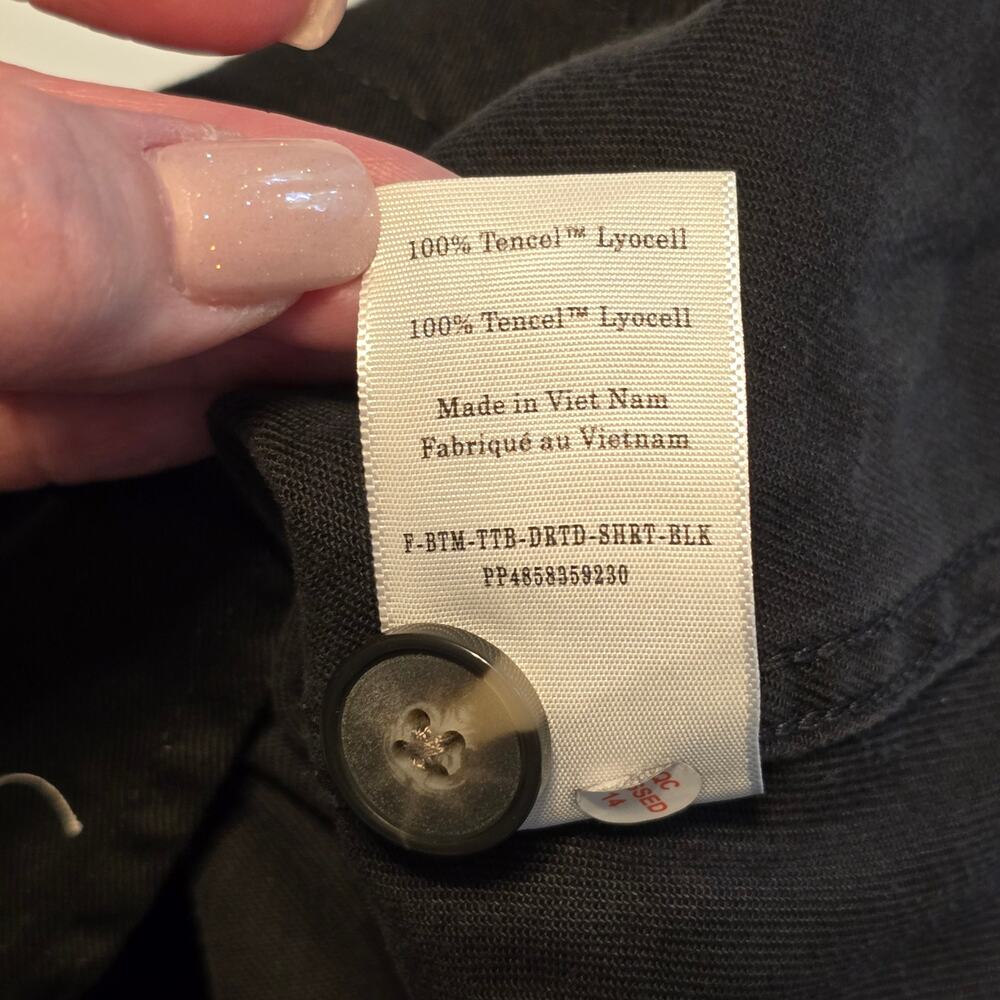 Everlane The Utility Short in Buttersoft Womens Size 4 Black 100% Tencel NWOT - Picture 5 of 10
